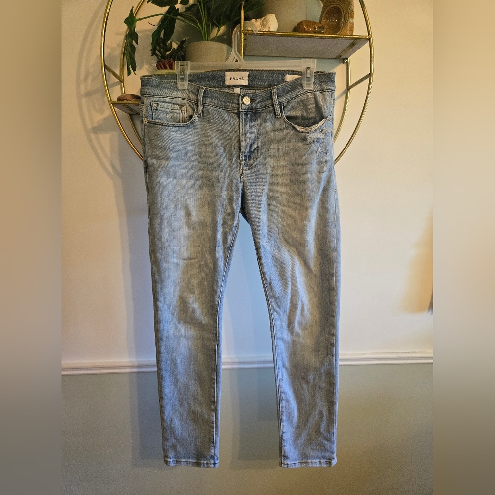 FRAME Le Garcon Mid Rise Slouchy Straight Jeans